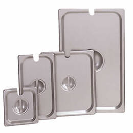 Product Image ΚΑΠΑΚΙ ΔΟΧΕΙΟΥ ΓΑΣΤΡΟΝΟΜΙΑΣ ΜΕ ΕΓΚΟΠΗ ΓΙΑ ΧΕΡΟΥΛΙΑ ΑΝΟΞΕΙΔΩΤΟ  18/10, GN1/3