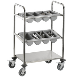 Product Image ΤΡΟΛΕΙ ΕΣΤΙΑΤΟΡΙΟΥ ΙΝΟΧ ΜΕ 2 ΘΗΚΕΣ CT8654CE (63x40x98cm)