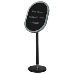 Product Image ΙΝΟΧ ΟΒΑΛ ΠΙΝΑΚΑΣ ΑΝΑΚΟΙΝΩΣΕΩΝ