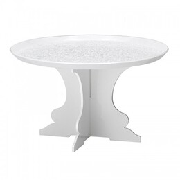 Product Image ΒΑΣΗ ΤΟΥΡΤΑΣ ΛΕΥΚΗ ΑΚΡΥΛΙΚΗ Φ30 16cm