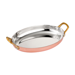 ΣΑΓΑΝΙ ΟΒΑΛ INOX BRONZE 19CM 1