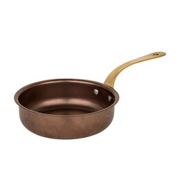 ΤΗΓΑΝΙ ΣΕΡΒΙΡΙΣΜΑΤΟΣ INOX COPPER MATT ΜΕ ΜΠΡΟΥΤΖΙΝΟ ΧΕΡΟΥΛΙ 1