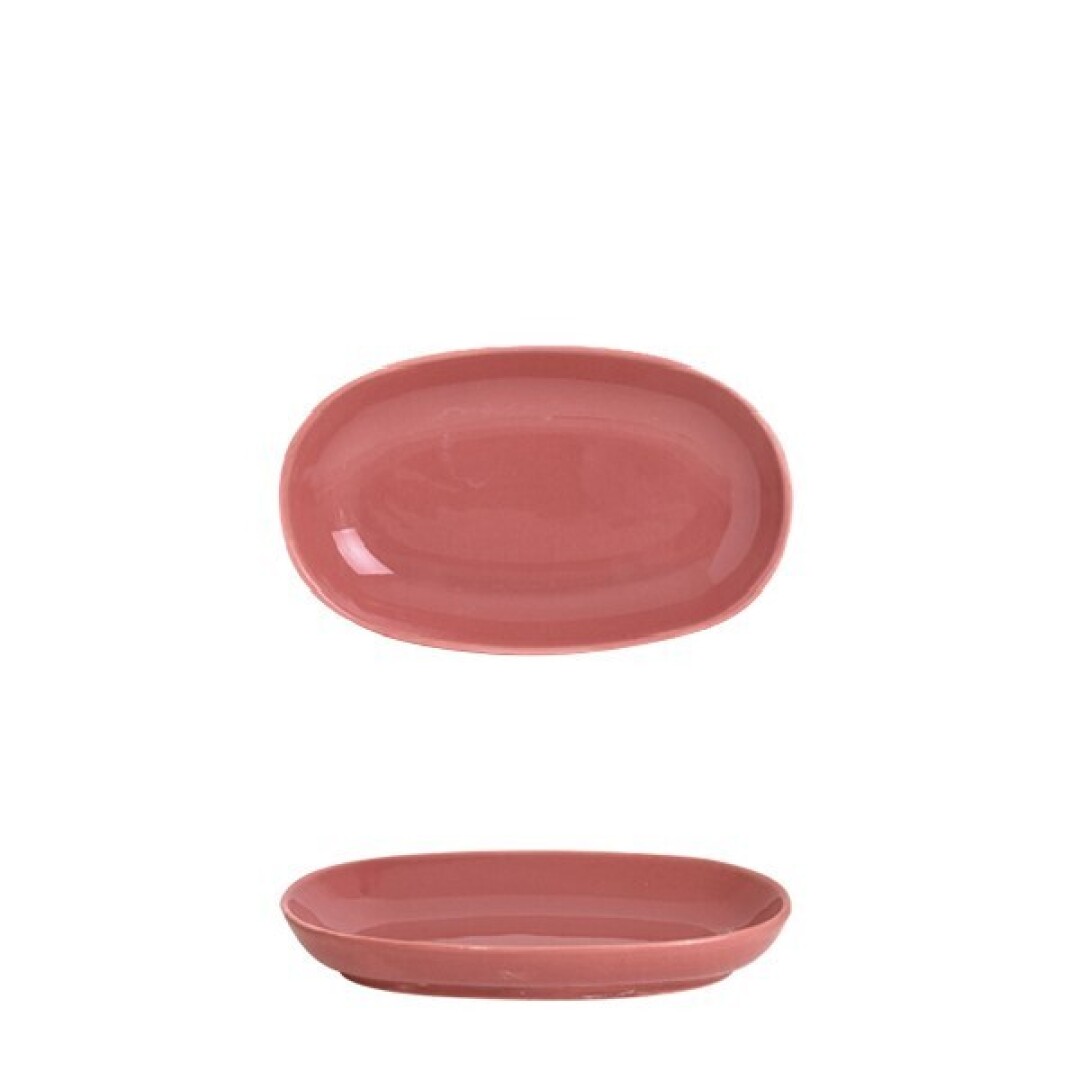 ΠΙΑΤΕΛΙΤΣΑ ΟΒΑΛ ΠΟΡΣΕΛΑΝΗΣ DARK PINK CANDEM (9x7cm)